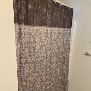 Simple Gray shower curtain